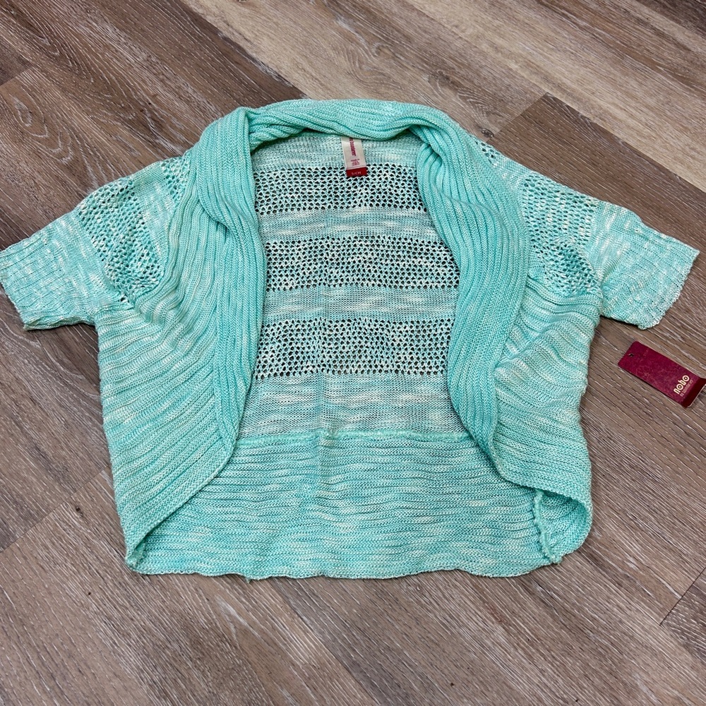 NWT Mint Slub Knit Cardigan | No Boundaries | Lightweight Boho Layer | Small